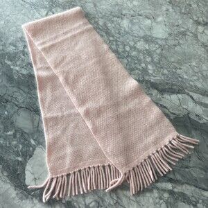 Gap Soft Fringe Lambswool Rabbit Hair Scarf Light Pink